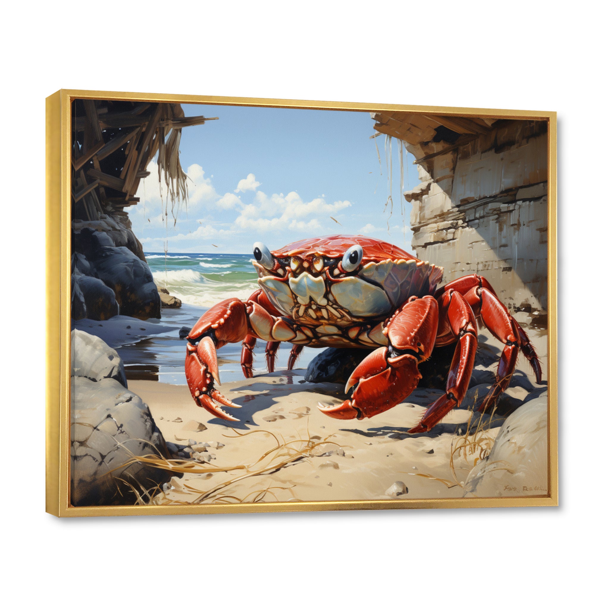 Crabs Corner - Crab Canvas Wall Art