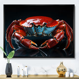 Crab Portrait - Crab Canvas Wall Art