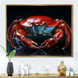 Crab Portrait - Crab Canvas Wall Art