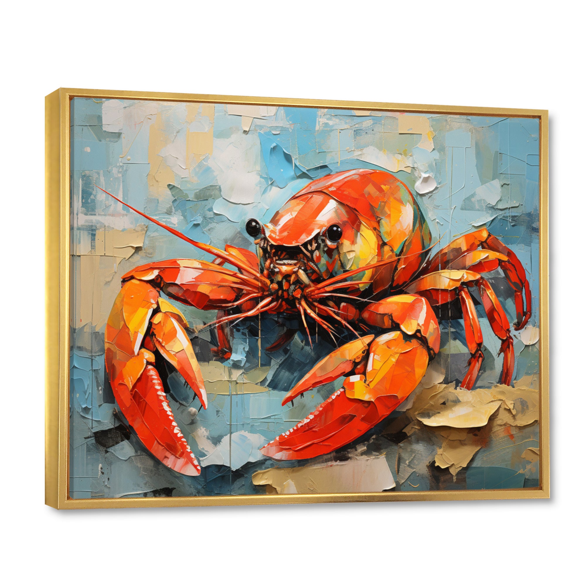Crayfish Creek Dweller Collage - Crayfish Wall Art Prints