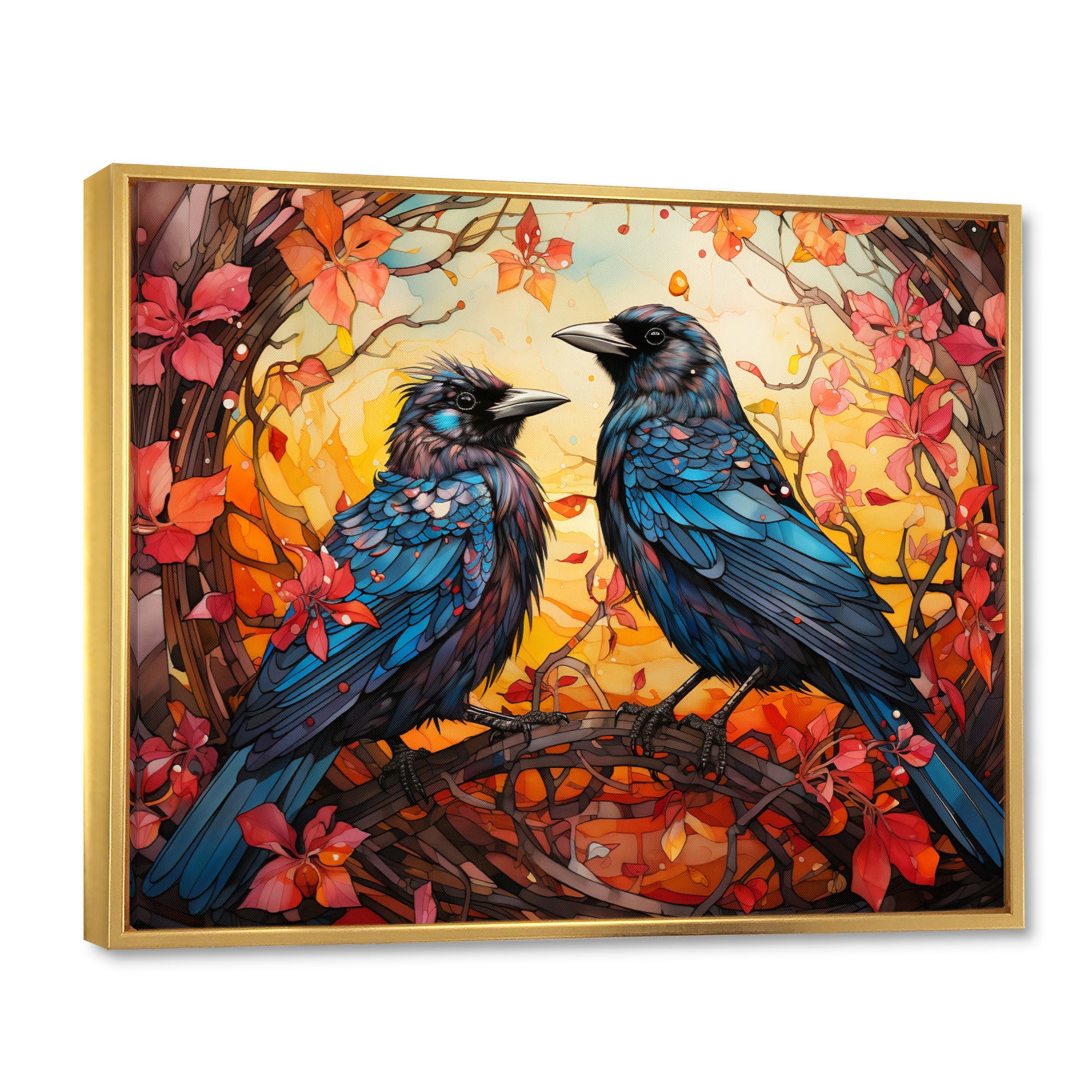 Crow Crowed Sovereigns - Crow Canvas Wall Art
