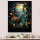 Deer Enchanted Encounter - Deer Canvas Wall Art