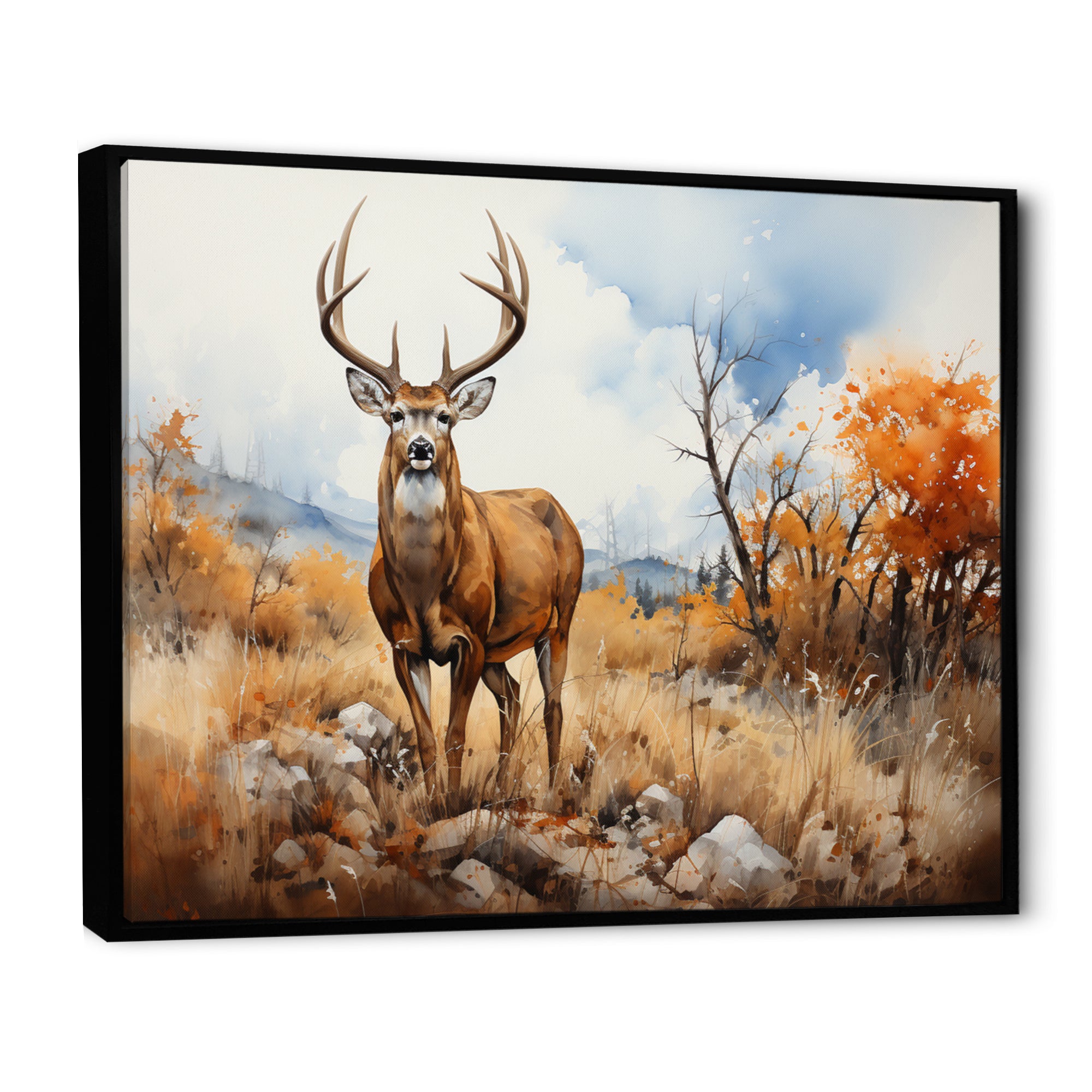 Deer Golden Serenity - Deer Wall Decor
