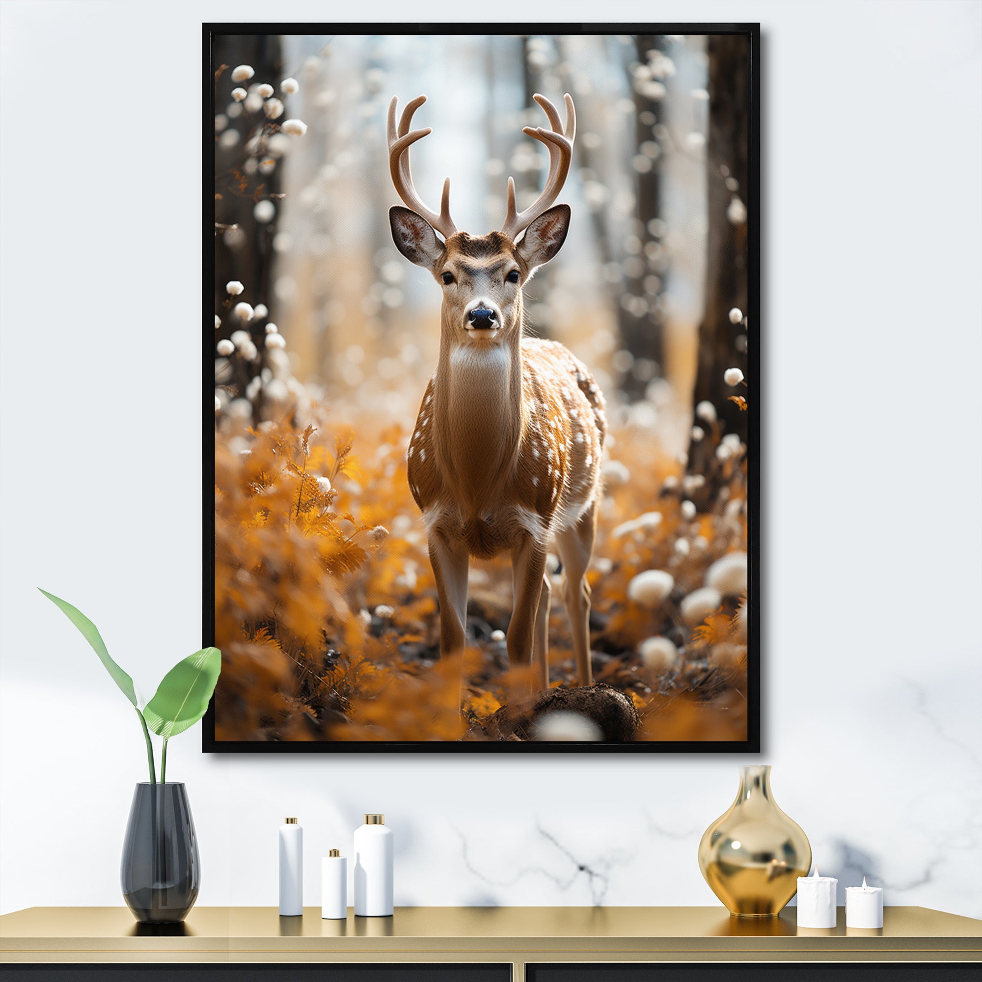 Deer Graceful Elegance - Deer Wall Art Prints