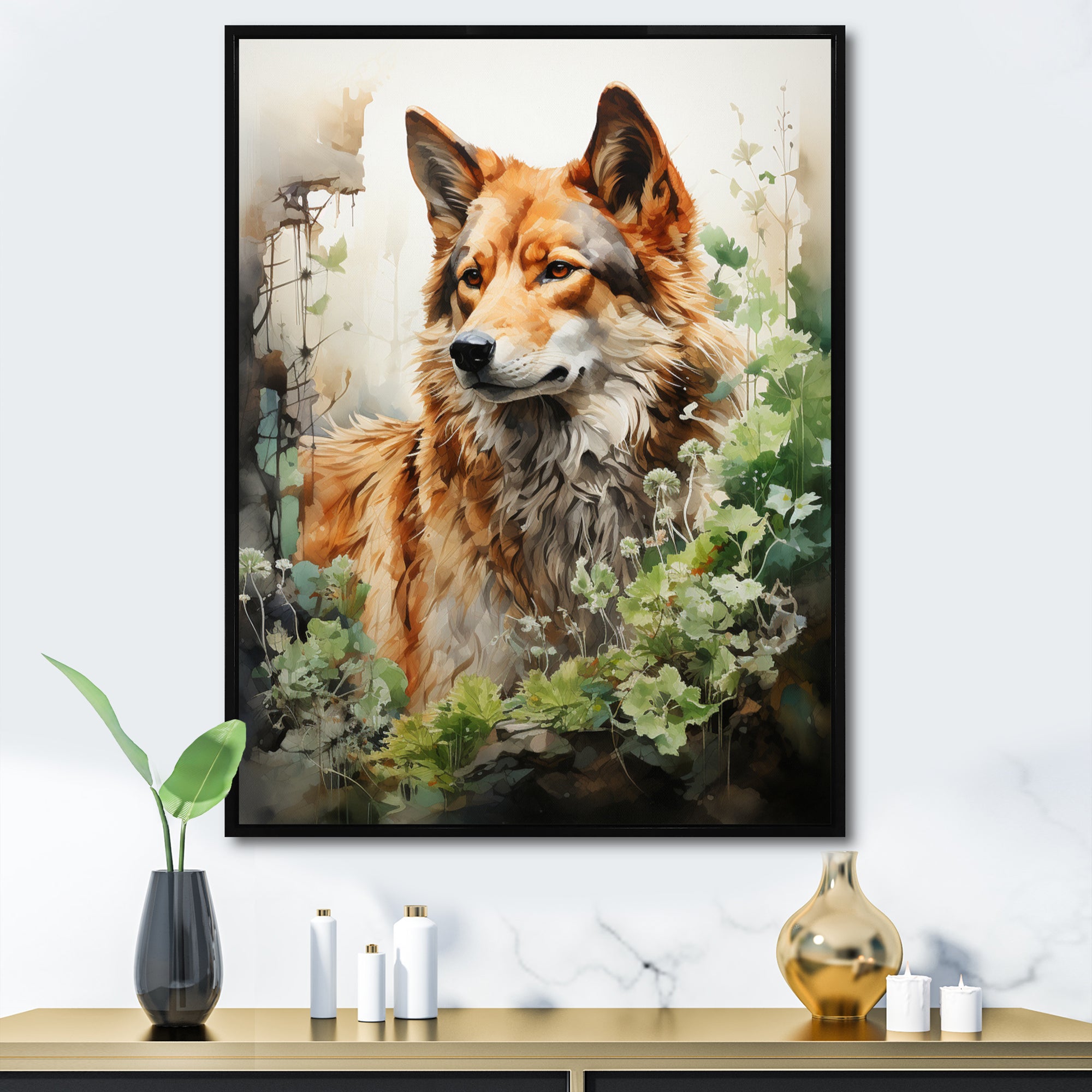Wolf Whispers Of The Forest - Deer Wall Art Prints