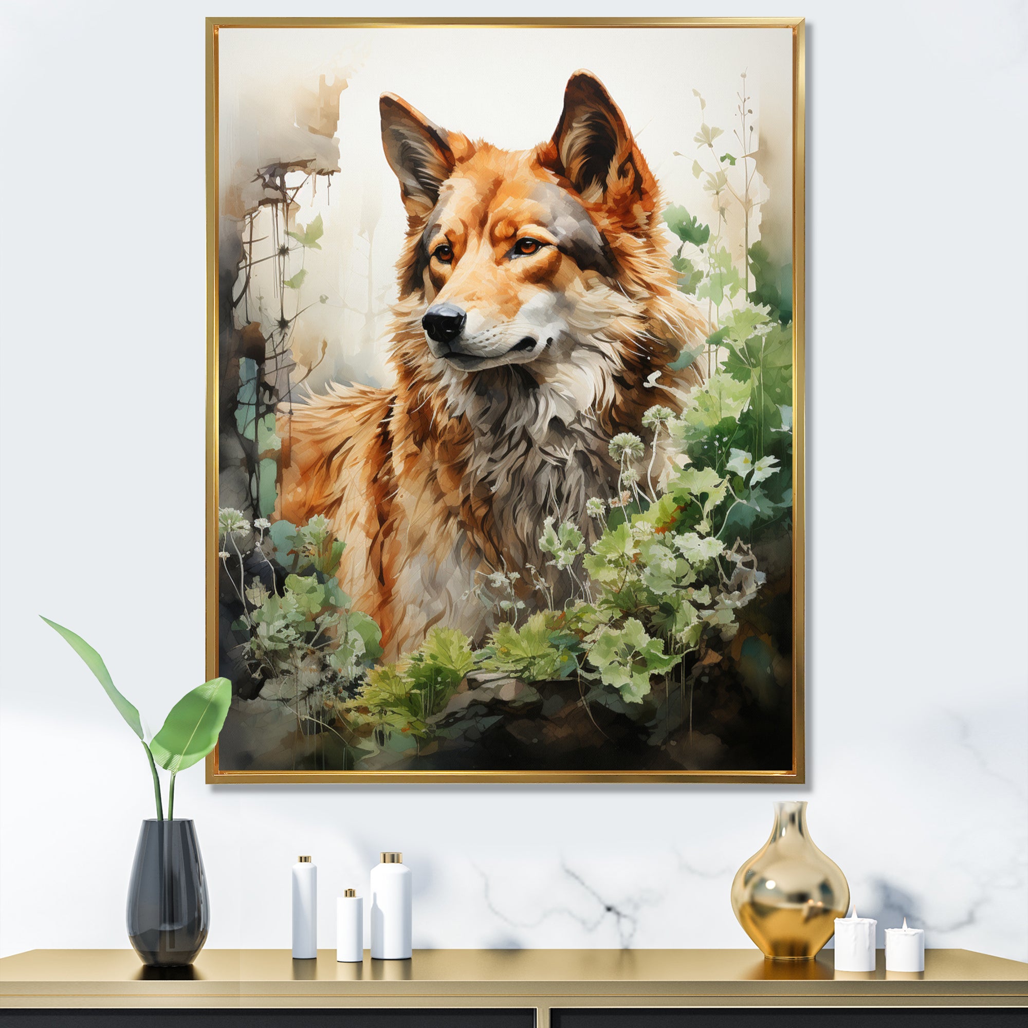 Wolf Whispers Of The Forest - Deer Wall Art Prints