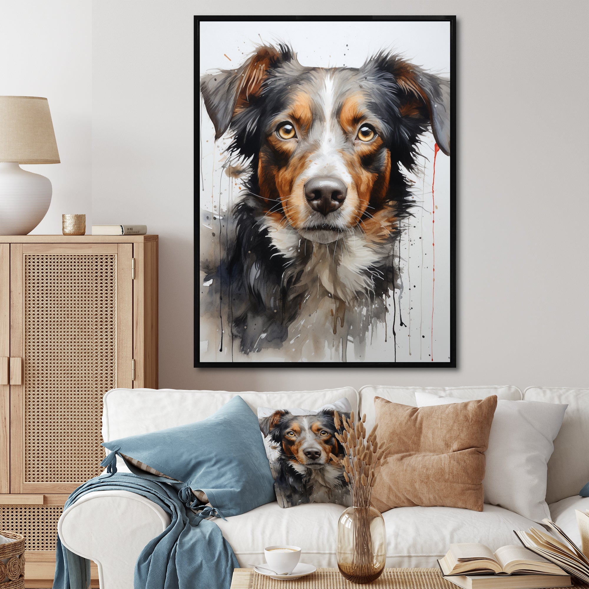 Dog Inquisitive Canine - Dog Wall Decor