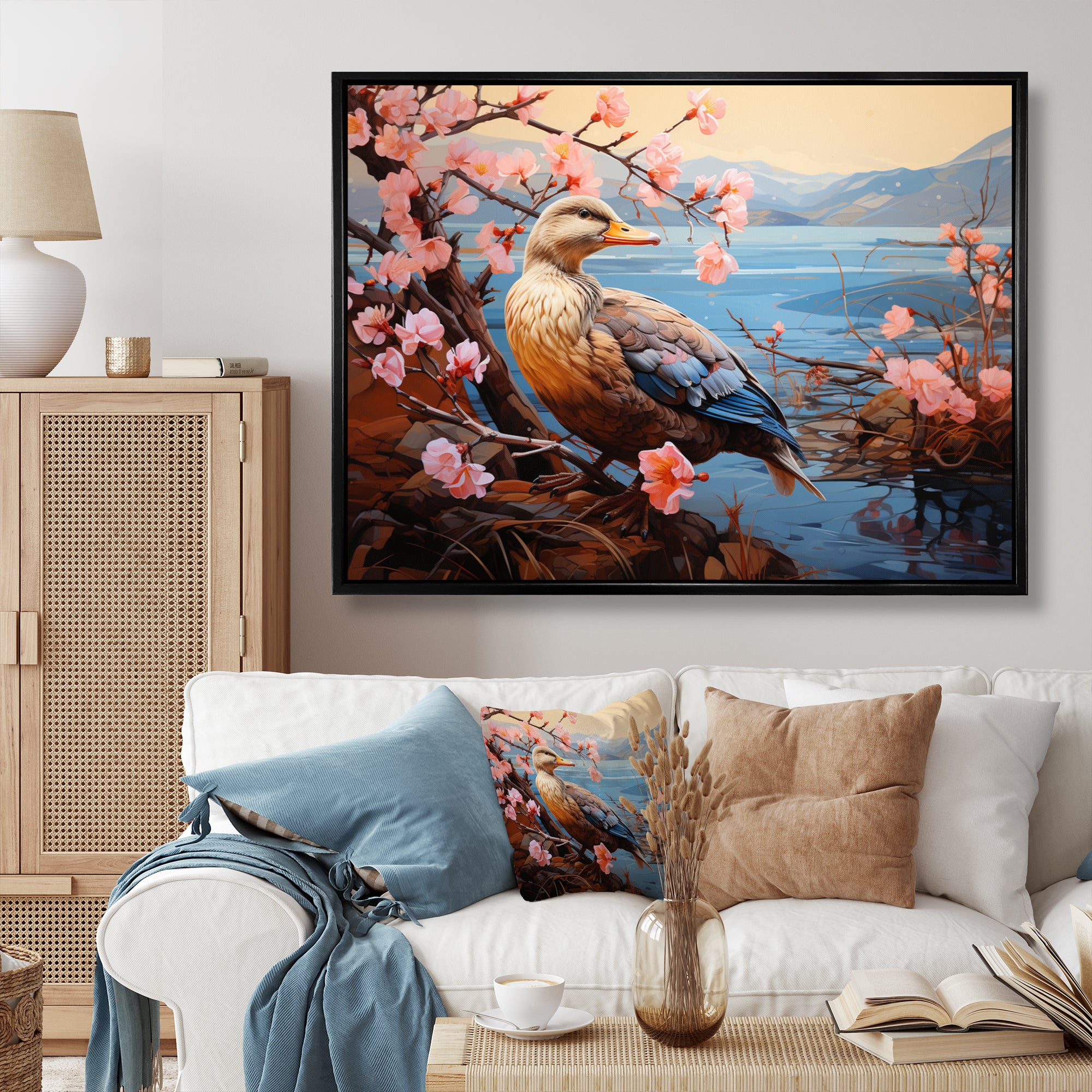 Duck Journey Pastoral - Duck Bedroom Wall Art