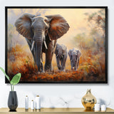 Elephant Family Guardianship - Elephant Wall Art Prints