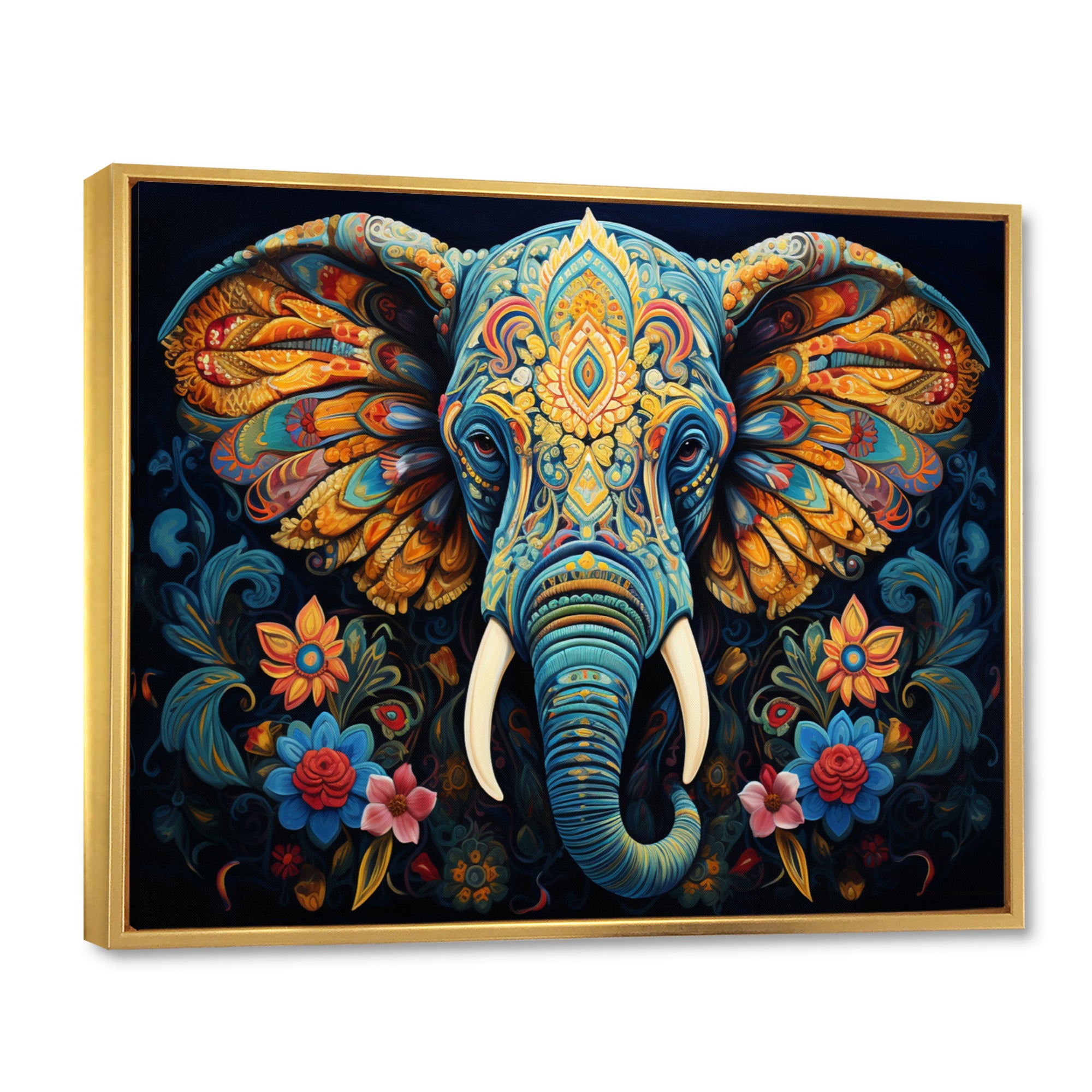 Teal Elephant Legacy - Teal Elephant Wall Art