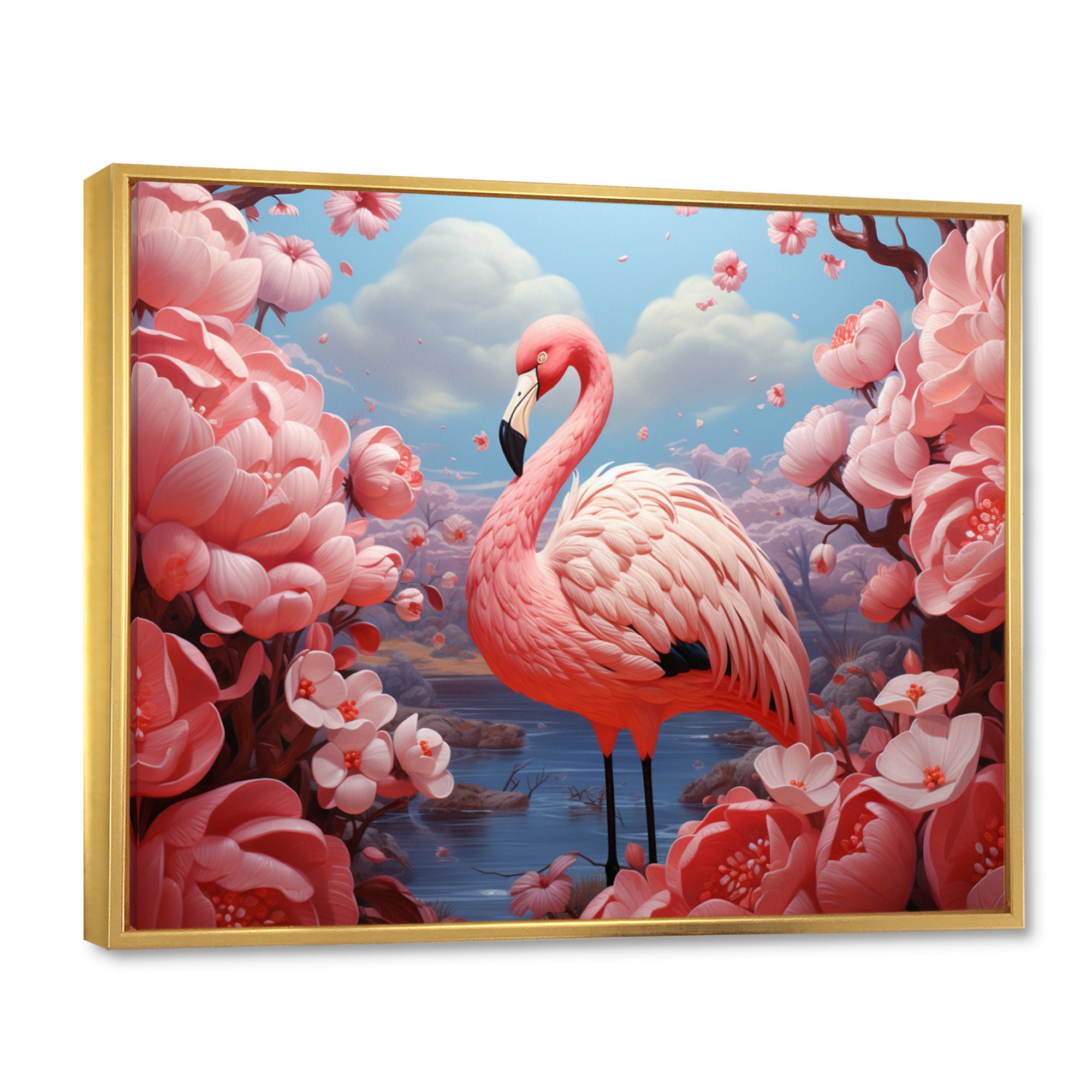 Pink Flamingo Flair - Flamingo Canvas Wall Art