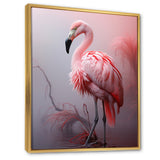 Minimalism Flamingo Portrait - Flamingo Wall Decor