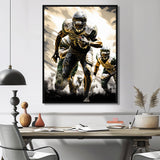 Football Gridiron Glory - Football Canvas Wall Art