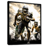 Football Gridiron Glory - Football Canvas Wall Art