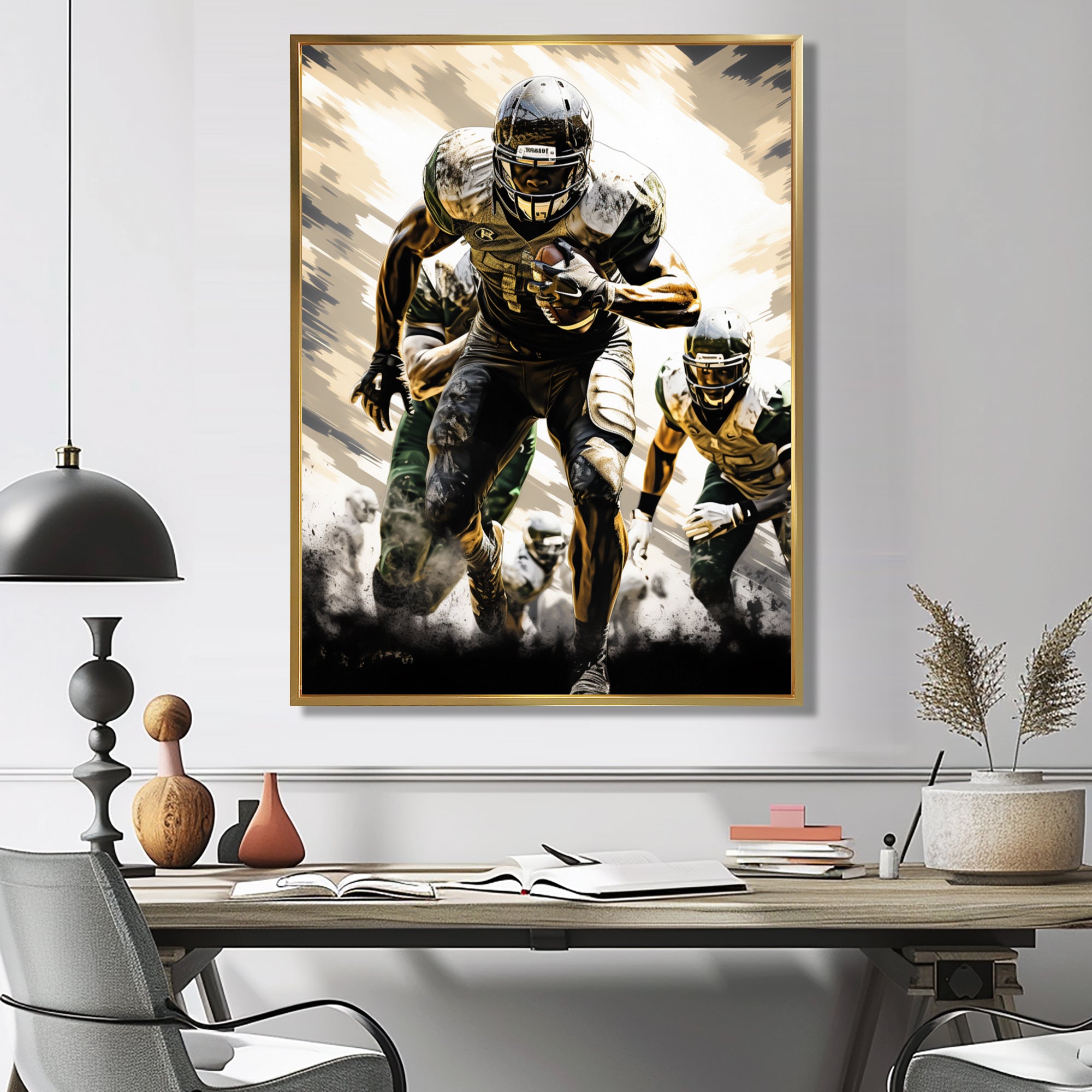 Football Gridiron Glory - Football Canvas Wall Art