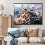 Frog Monochrome Landscape - Frog Home Decor Art