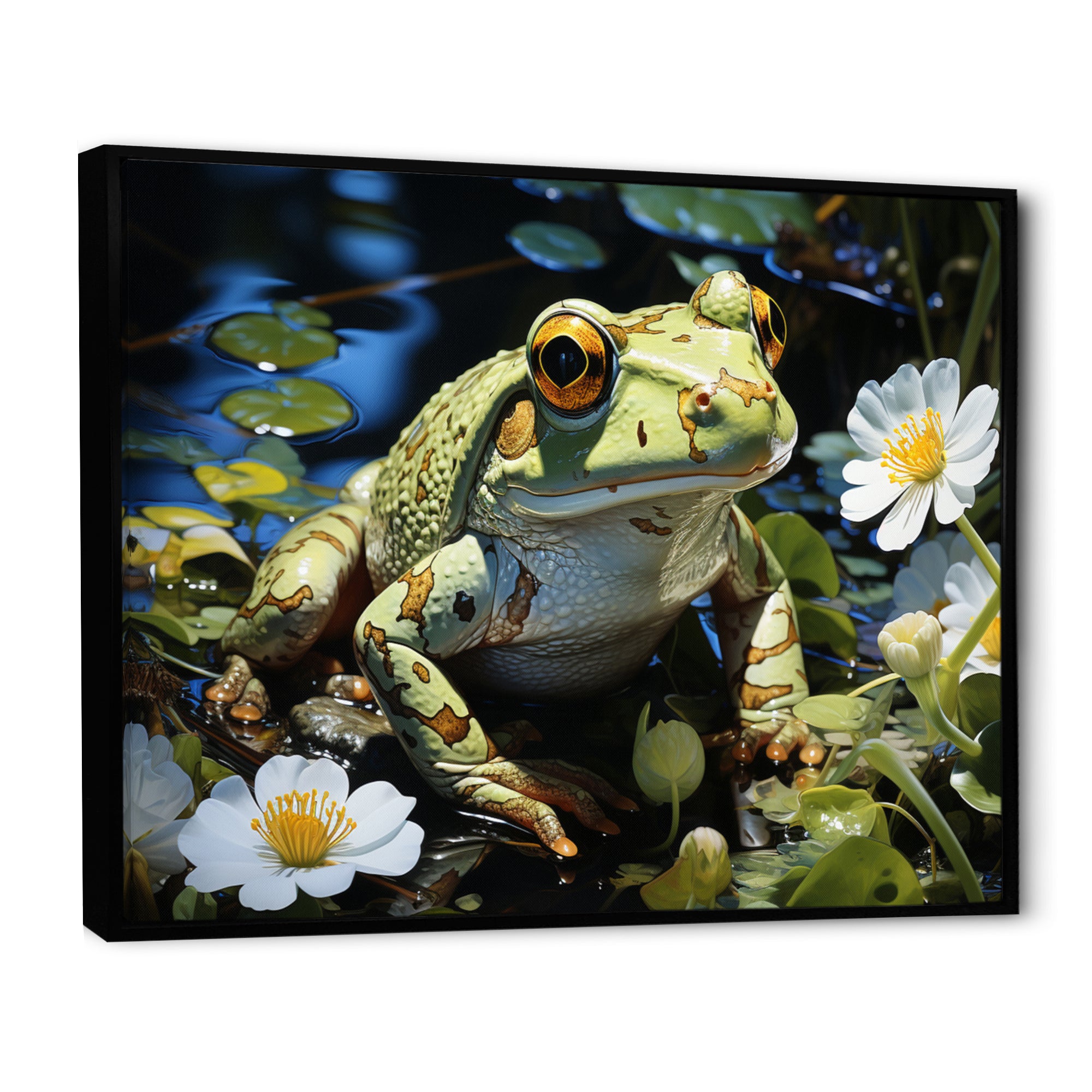 Frog Freedom - Frog Canvas Wall Art