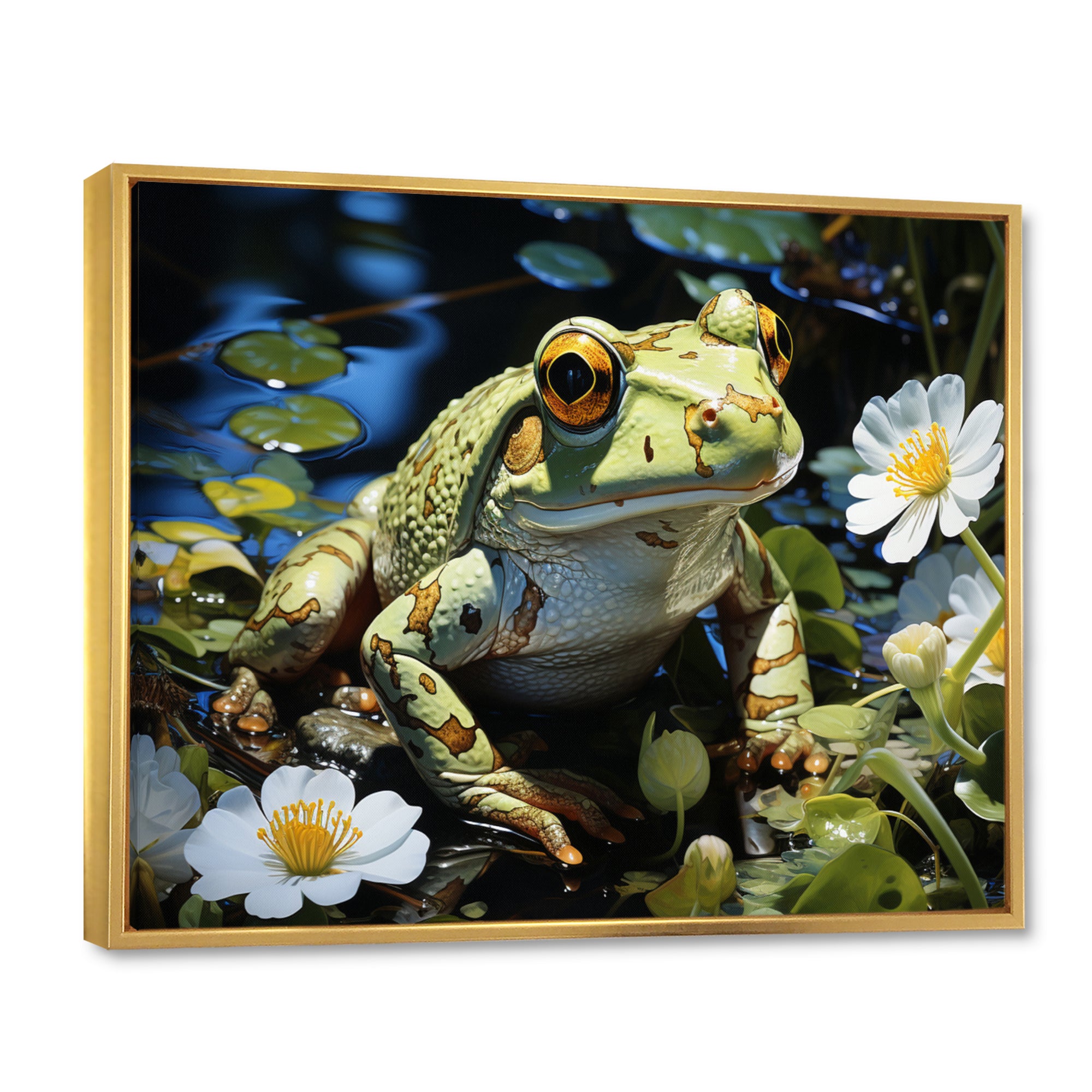 Frog Freedom - Frog Canvas Wall Art