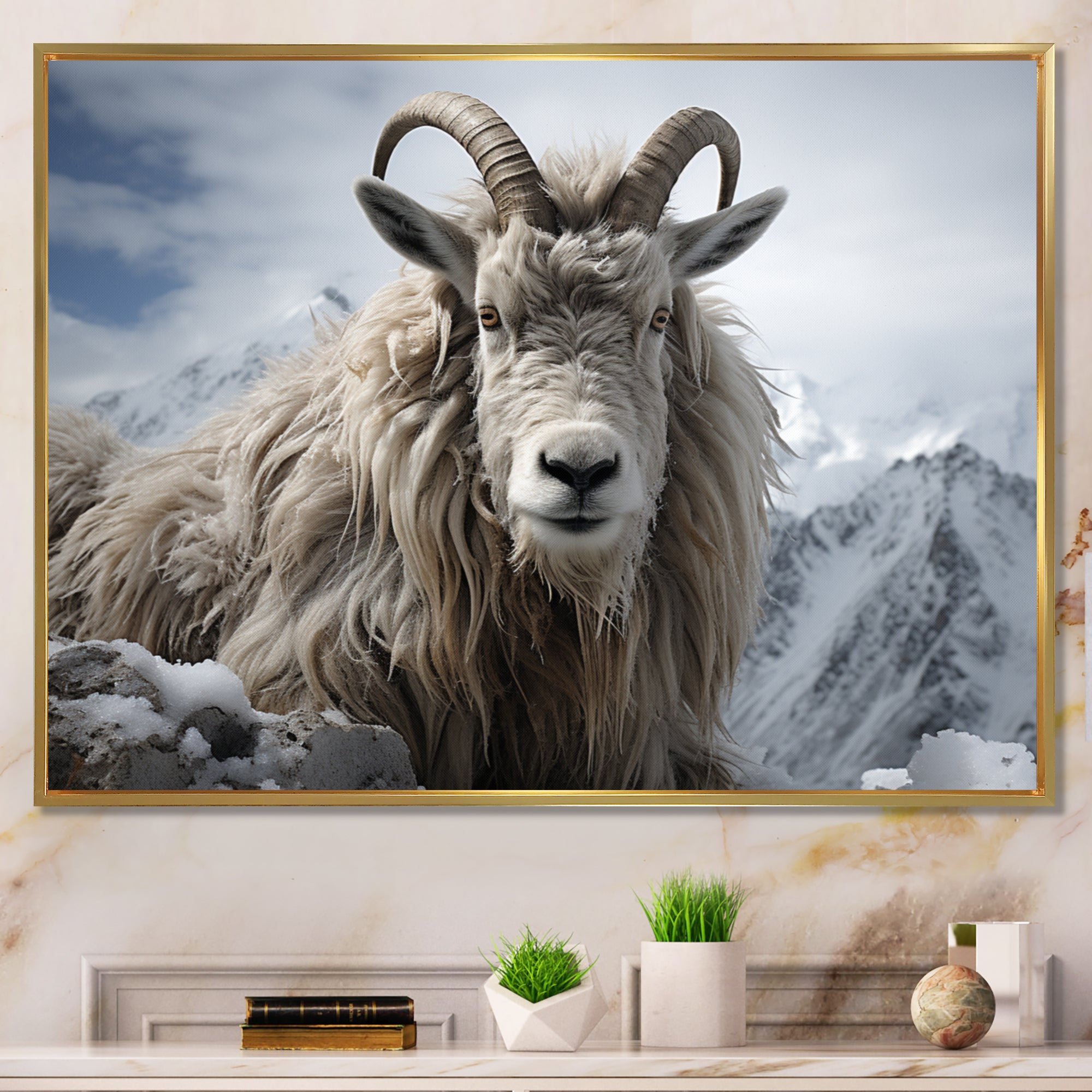 Goat Mountain Guardian - Goat Wall Art Prints