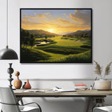 Golf Dawn On The Put I - Golf Canvas Wall Art
