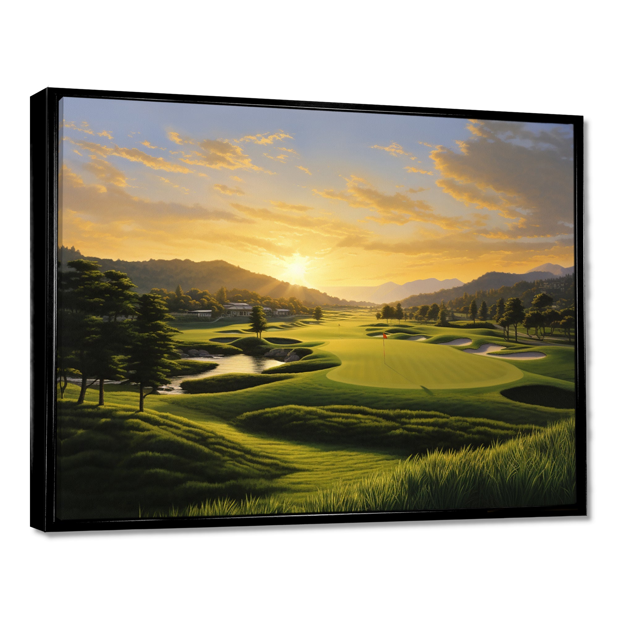 Golf Dawn On The Put I - Golf Canvas Wall Art
