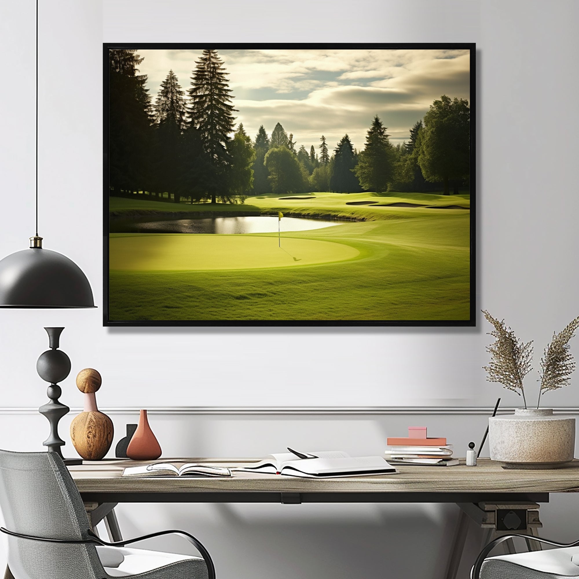 Golf Fairway Serenity - Golf Canvas Wall Art