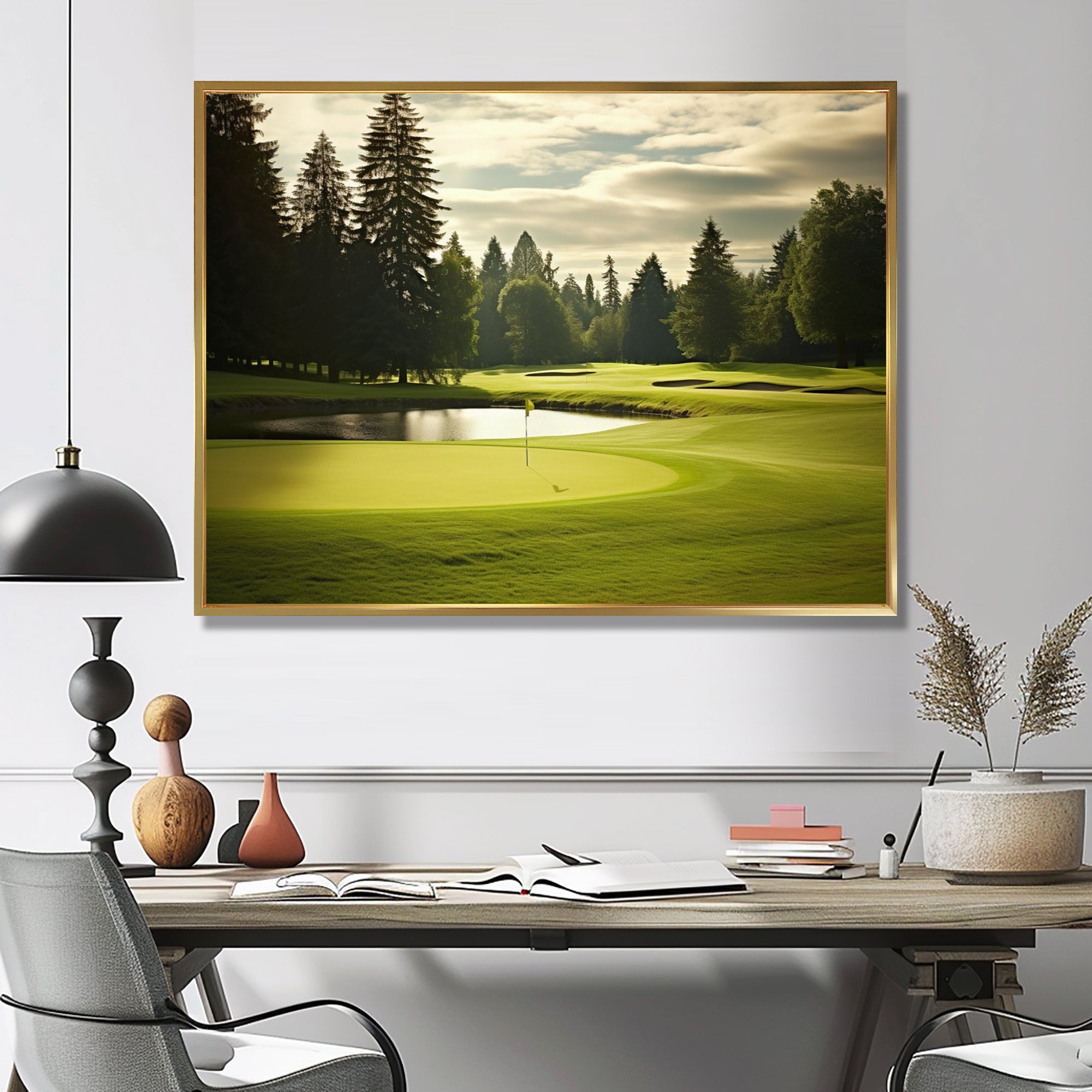 Golf Fairway Serenity - Golf Canvas Wall Art