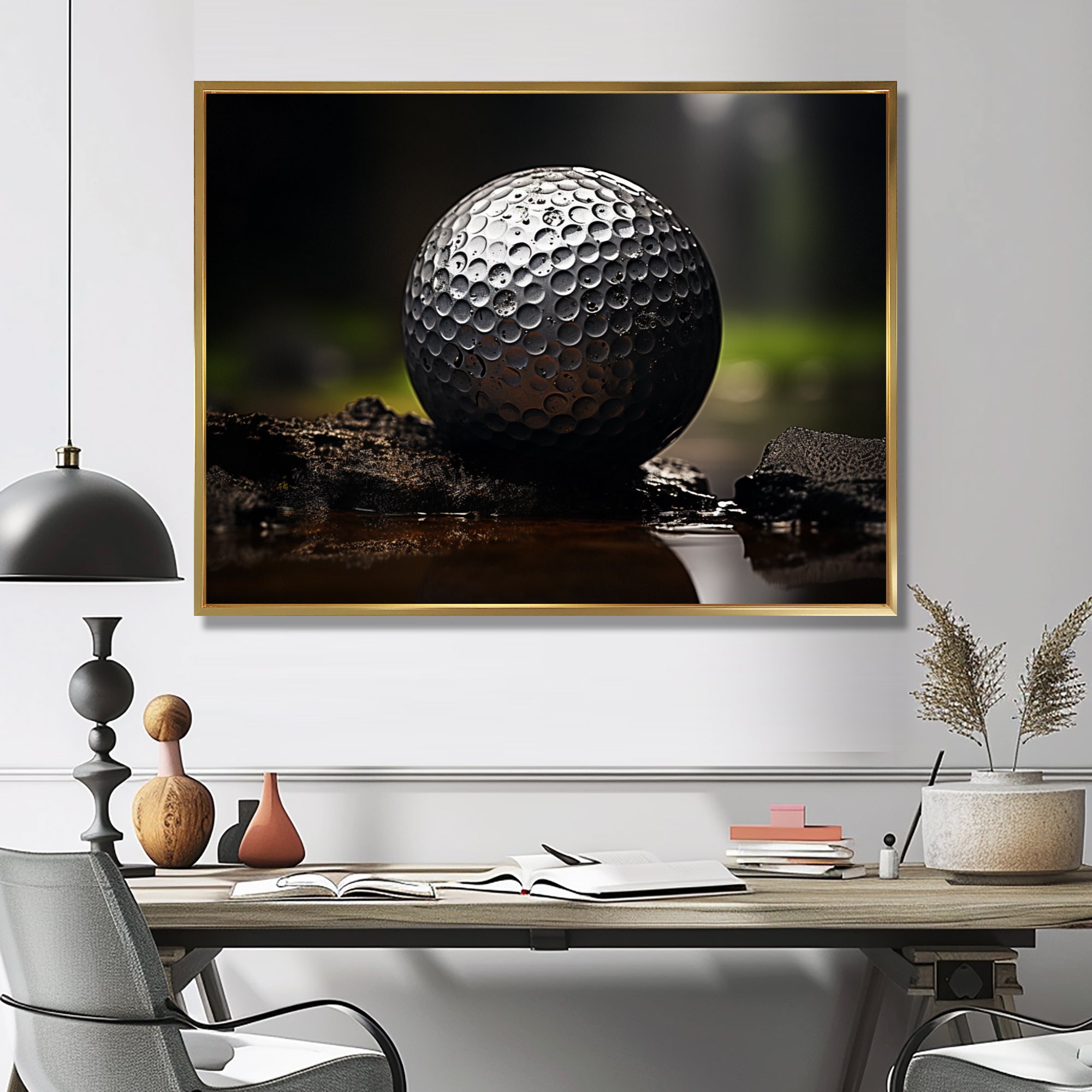 Golfers Focus - Golf Canvas Wall Art