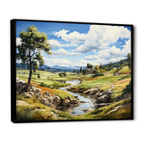Lake And River Tranquility I - Golf Canvas Wall Art