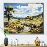 Lake And River Tranquility I - Golf Canvas Wall Art