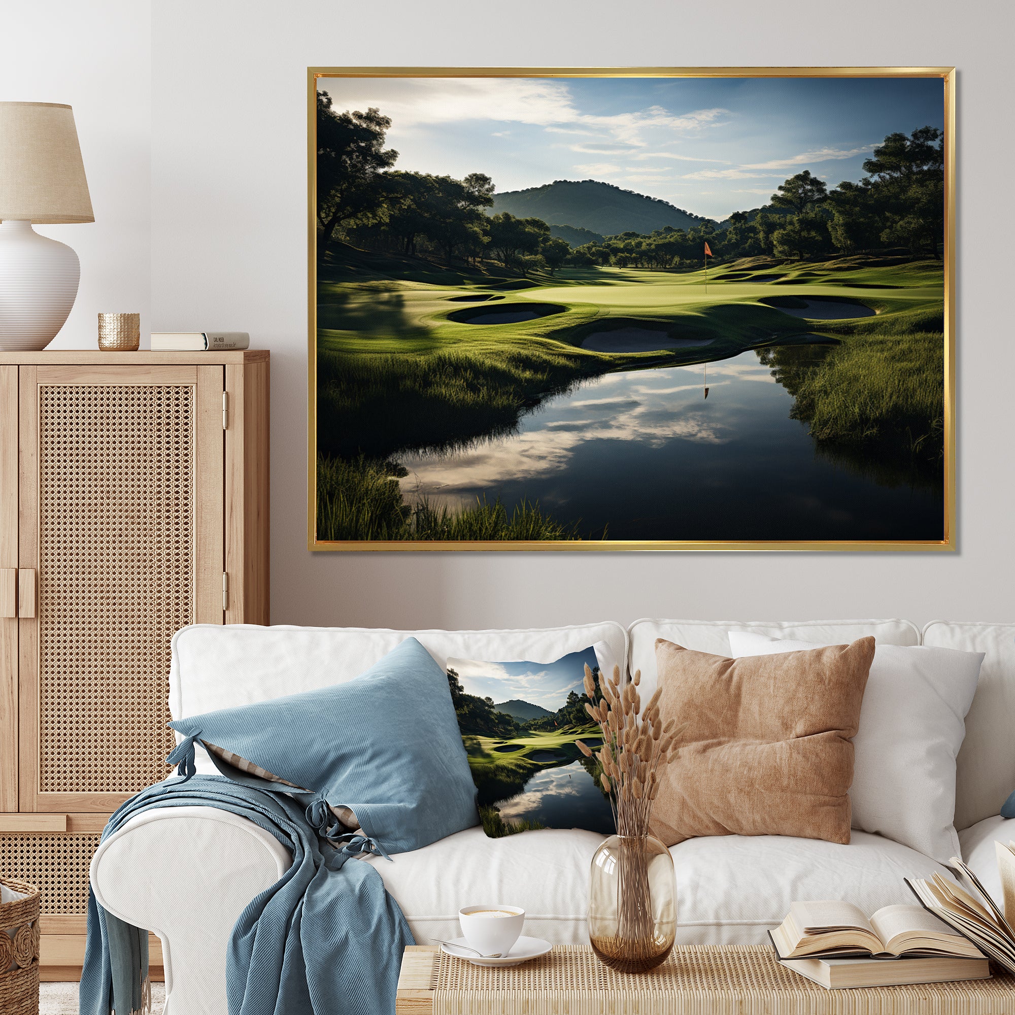 Golf Precision Filed - Golf Canvas Wall Art