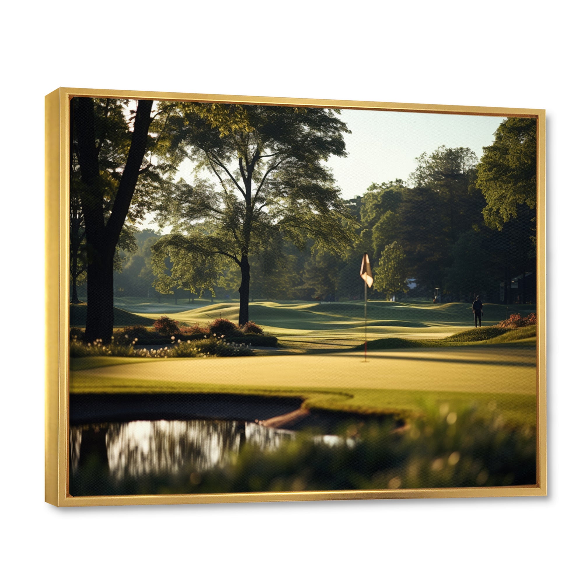 Golf Putting Green Tranquility I - Golf Canvas Wall Art