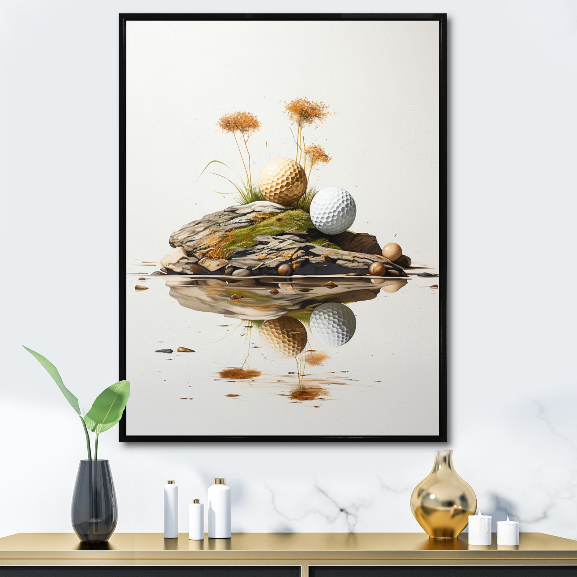 Minimalism Golf Tees I - Golf Canvas Wall Art