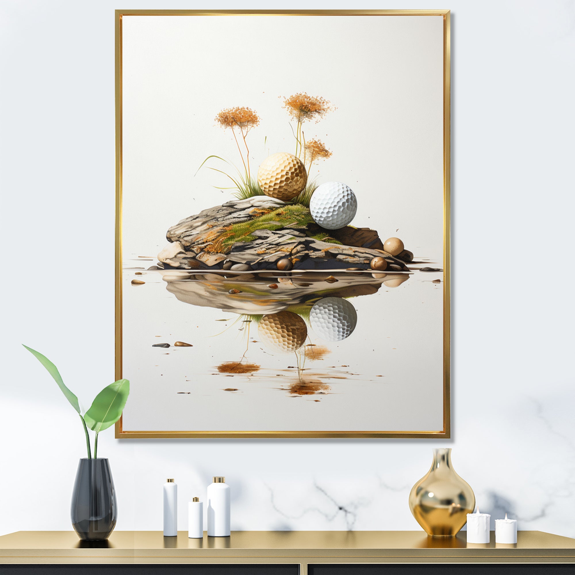 Minimalism Golf Tees I - Golf Canvas Wall Art