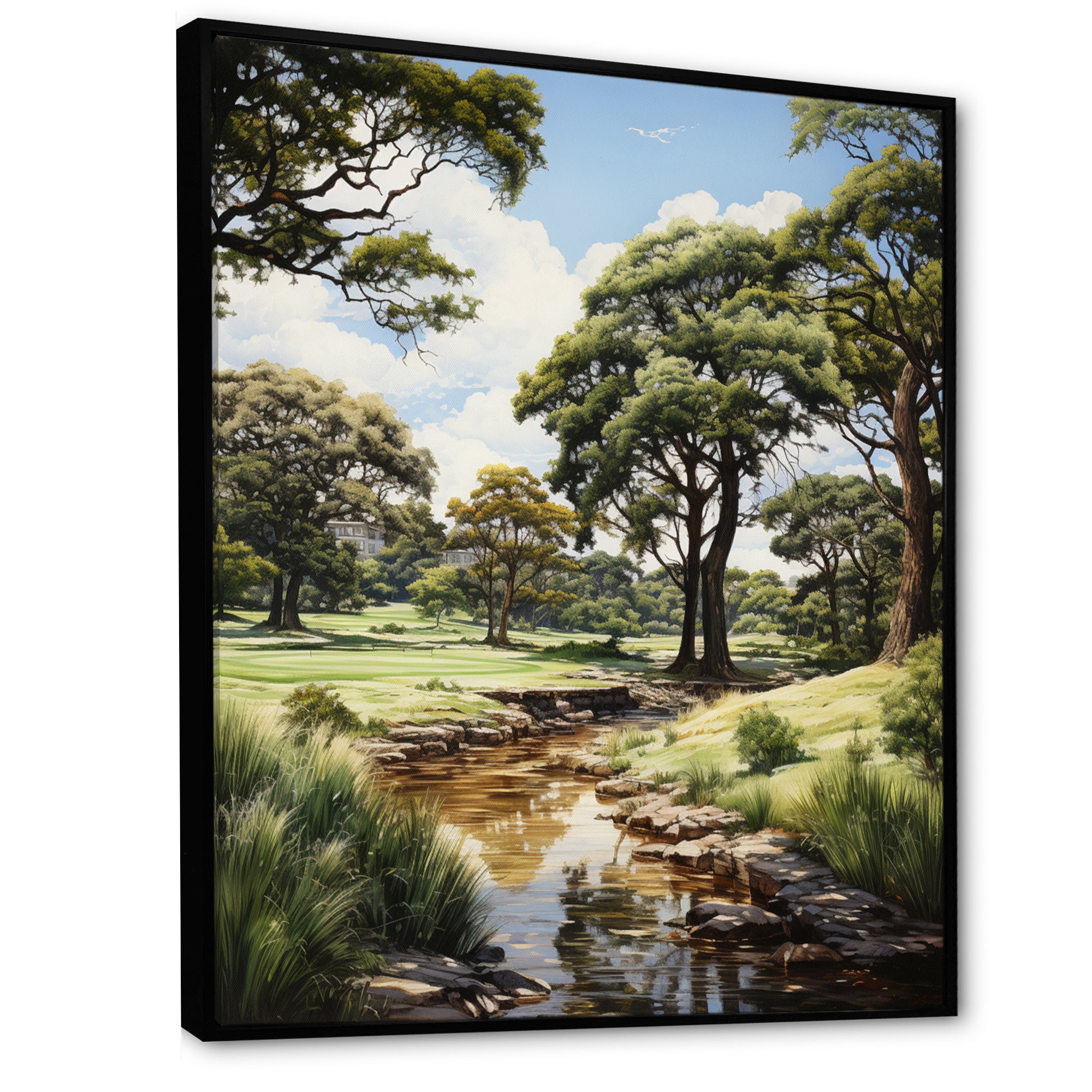 Golf Treelined Tangles - Golf Canvas Wall Art