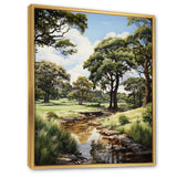 Golf Treelined Tangles - Golf Canvas Wall Art