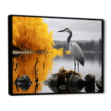 Heron Silent Waters - Heron Bedroom Wall Art