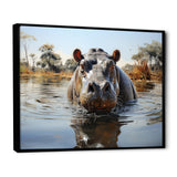 Hippopotamus Rivers Behemoth - Hippopotamus Large Canvas Wall Art