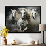 White Beige Horse Equine Harmony - Horse Wall Decor