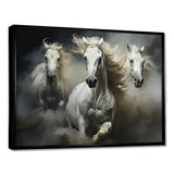 White Beige Horse Equine Harmony - Horse Wall Decor