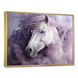 Purple White Horse Ethereal Essence - Horse Wall Art Prints
