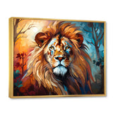 Lion Contemporary Pride Contemporary - Lion Large Canvas Wall Art