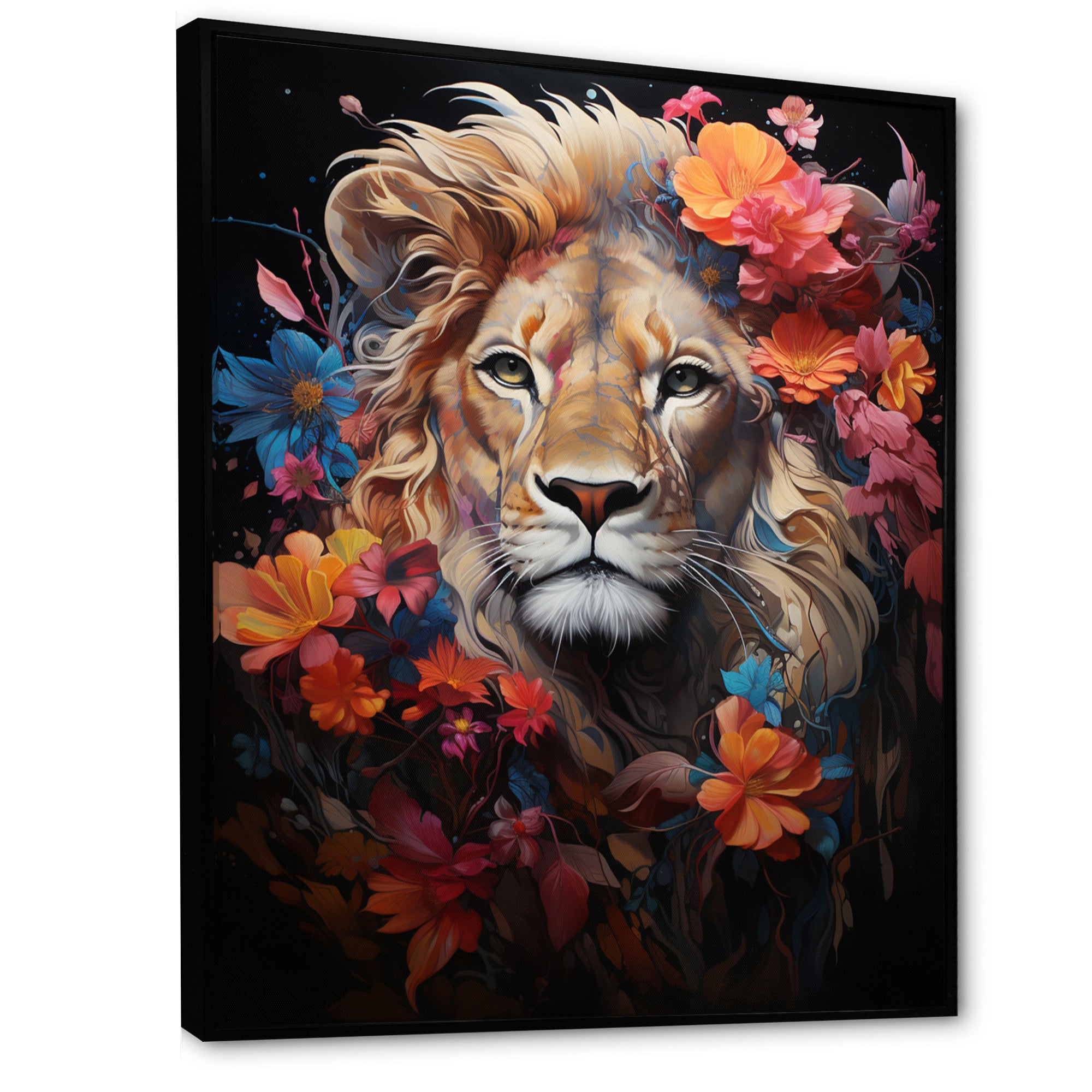 Lion Mystical Domain Fantasy - Lion Canvas Wall Art