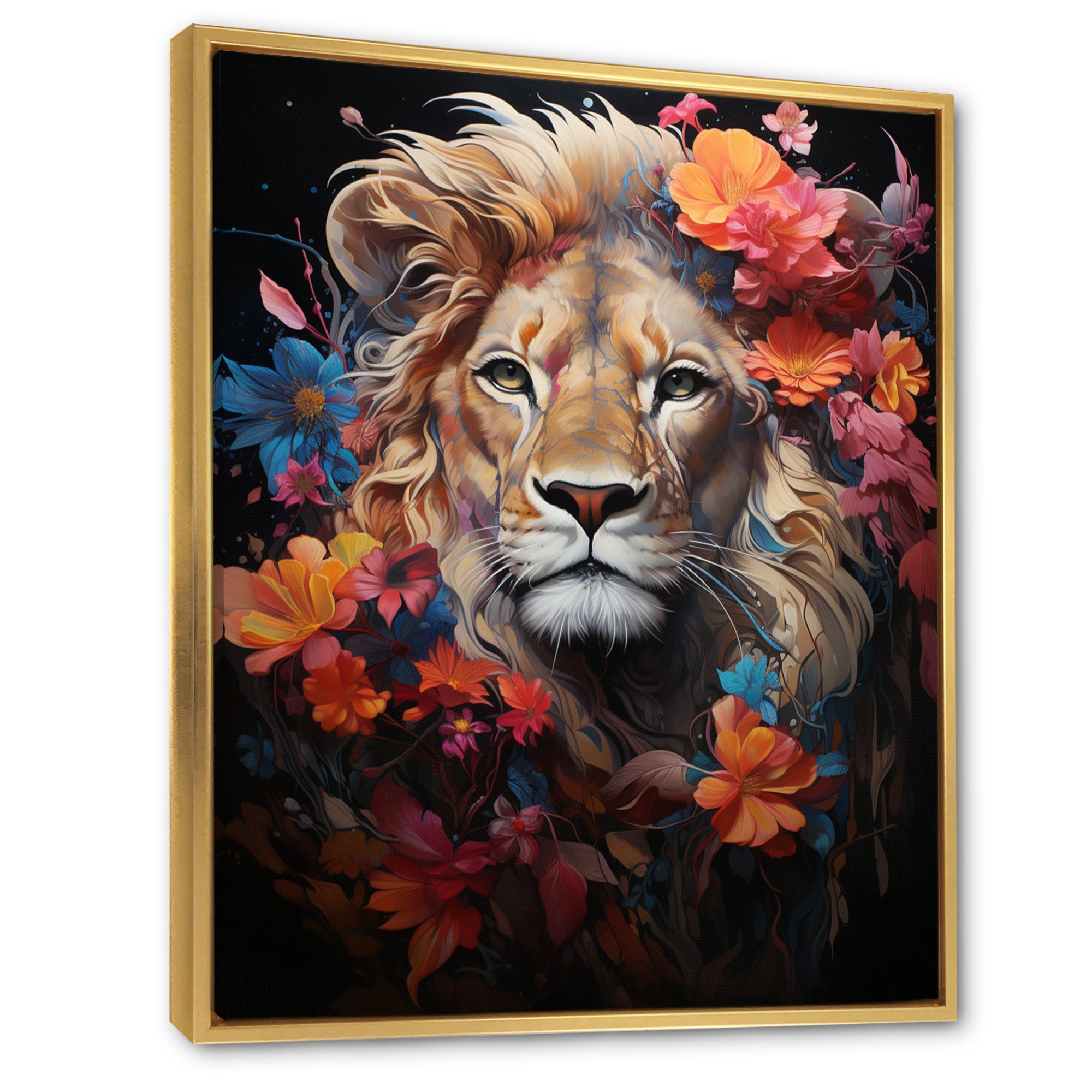 Lion Mystical Domain Fantasy - Lion Canvas Wall Art