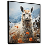 Llama Landscape In Winter - Llama Wall Decor