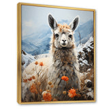 Llama Landscape In Winter - Llama Wall Decor