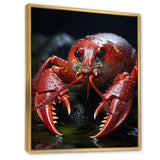 Coral Black Lobster Lively Lobster - Lobster Wall Art Prints