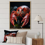 Coral Black Lobster Lively Lobster - Lobster Wall Art Prints