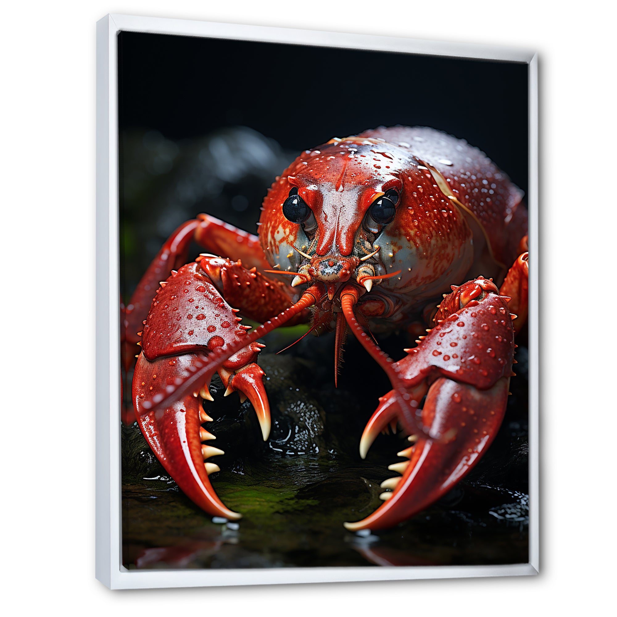 Coral Black Lobster Lively Lobster - Lobster Wall Art Prints