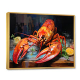 Red Lobster Meal - Lobster Large Canvas Wall Art